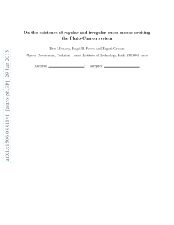 On the existence of regular and irregular outer moons orbiting the