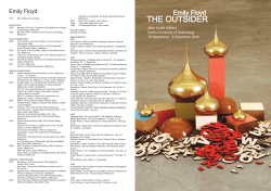 the outsider - John Curtin Gallery