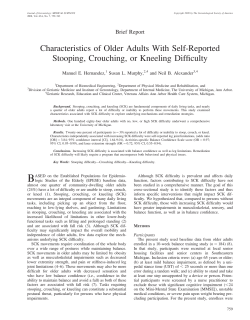 Characteristics of Older Adults With Self