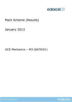 Mark Scheme - Edexcel