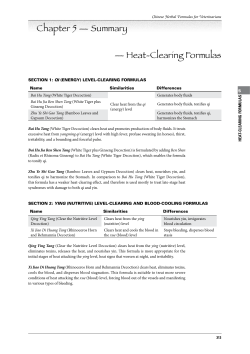 Chapter 5 &mdash; Summary &mdash; Heat