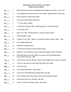 2005 rwcs convention auction *prices realized