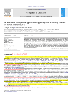 An interactive concept map approach to supporting mobile learning