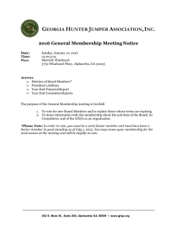 GHJA Member Welcome