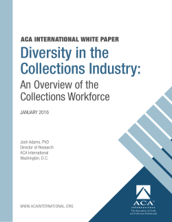 Diversity in the Collections Industry