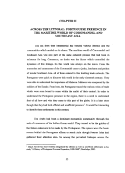 CHAPTER II ACROSS THE LITTORAL: PORTUGUESE PRESENCE