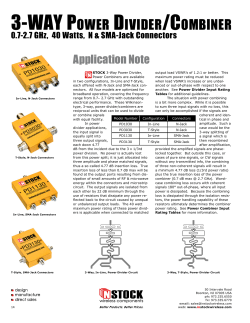 Power Divider, Power Combiner, 3-Way, 0.7