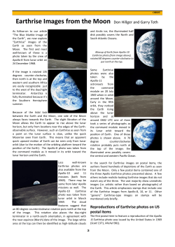 Earthrise images from the Moon - RAMMB