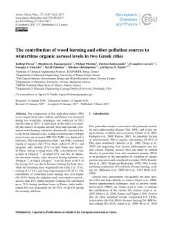The contribution of wood burning and other pollution sources to