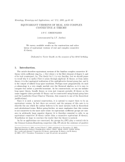 EQUIVARIANT VERSIONS OF REAL AND