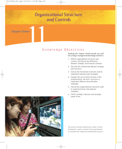 Organizational Structure and Controls