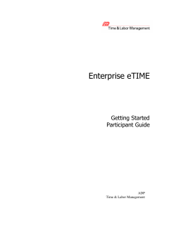 Enterprise eTIME
