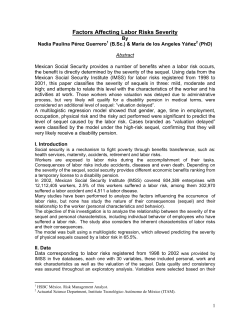 Factors Affecting Labor Risks Severity