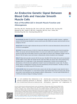 An Endocrine Genetic Signal Between Blood Cells and