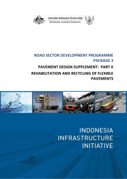 PAVEMENT DESIGN SUPPLEMENT PART II