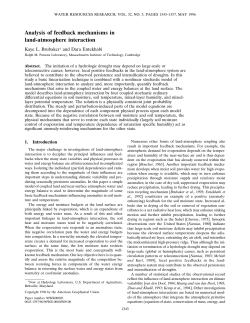 Analysis of feedback mechanisms in land