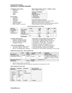 Financial Accounting RECONCILE = REVERSE
