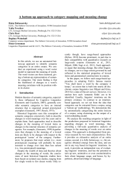 A bottom up approach to category mapping and meaning change