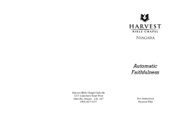 Automatic Faithfulness - Harvest Bible Chapel Niagara