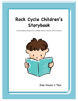 Rock Cycle Children`s Storybook
