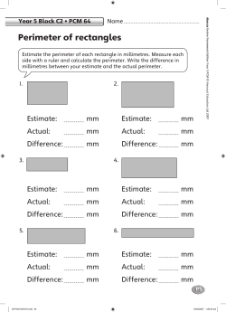 Perimeter of rectangles