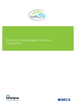 Physical Environment Profile Statement