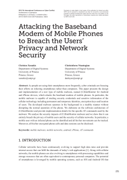 Attacking the Baseband Modem of Mobile Phones to