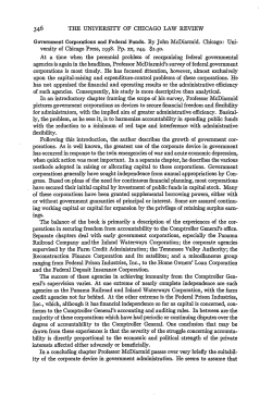 Review of Government Corporations and Federal Funds by John