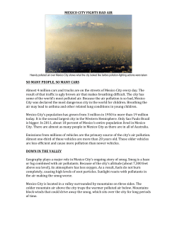 MEXICO CITY FIGHTS BAD AIR SO MANY