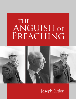 The Anguish of Preaching - The Joseph Sittler Archives