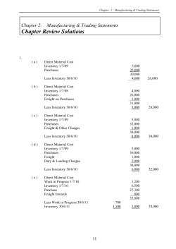 Module 2: Manufacturing