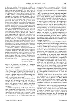 Charles M. Hubbard. The Burden of Confederate Diplomacy