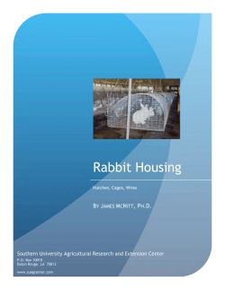 Rabbit Housing - Southern University Ag Center