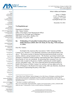 DoD Proposed Rule - Withholding of Unclassified Technical Data