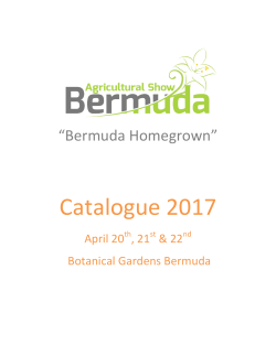 2017 Catalogue - The Ag Show Bermuda