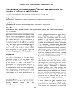 Pharmaceutical interference with the [14C]carbon urea breath test