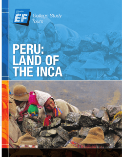 PERU: LAND OF THE INCA - EF College Study Tours