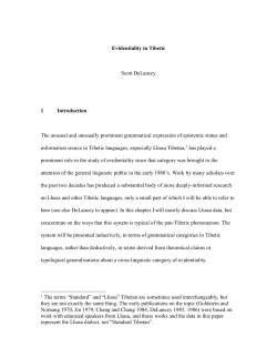 Ch20_Evidentiality in Tibetic