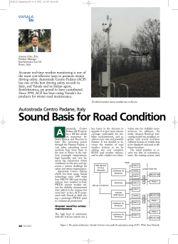 Sound Basis for Road Condition