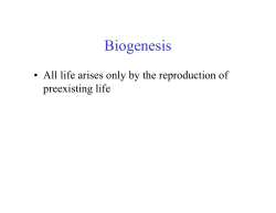 Biogenesis