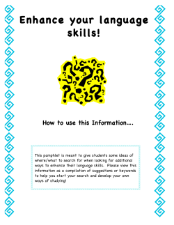 Enhance your language skills!