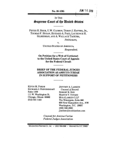 Amicus brief of Federal Judges Association