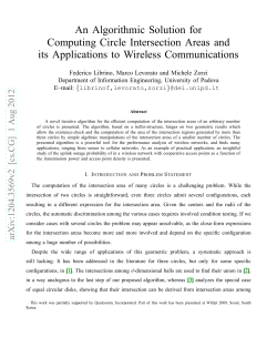 An Algorithmic Solution for Computing Circle Intersection Areas and