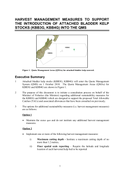 harvest management measures to support the