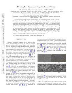 Modeling Two Dimensional Magnetic Domain Patterns