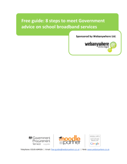 8 steps to meet Government advice on school