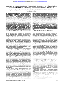 Detection of Altered Membrane Phospholipid