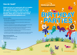 How do I book? - Edinburgh Leisure