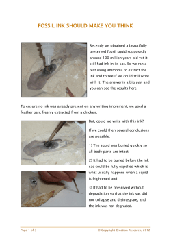 fossil ink should make you think