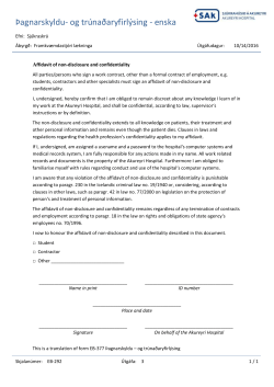 &THORN;agnarskyldu- og tr&uacute;na&eth;aryfirl&yacute;sing